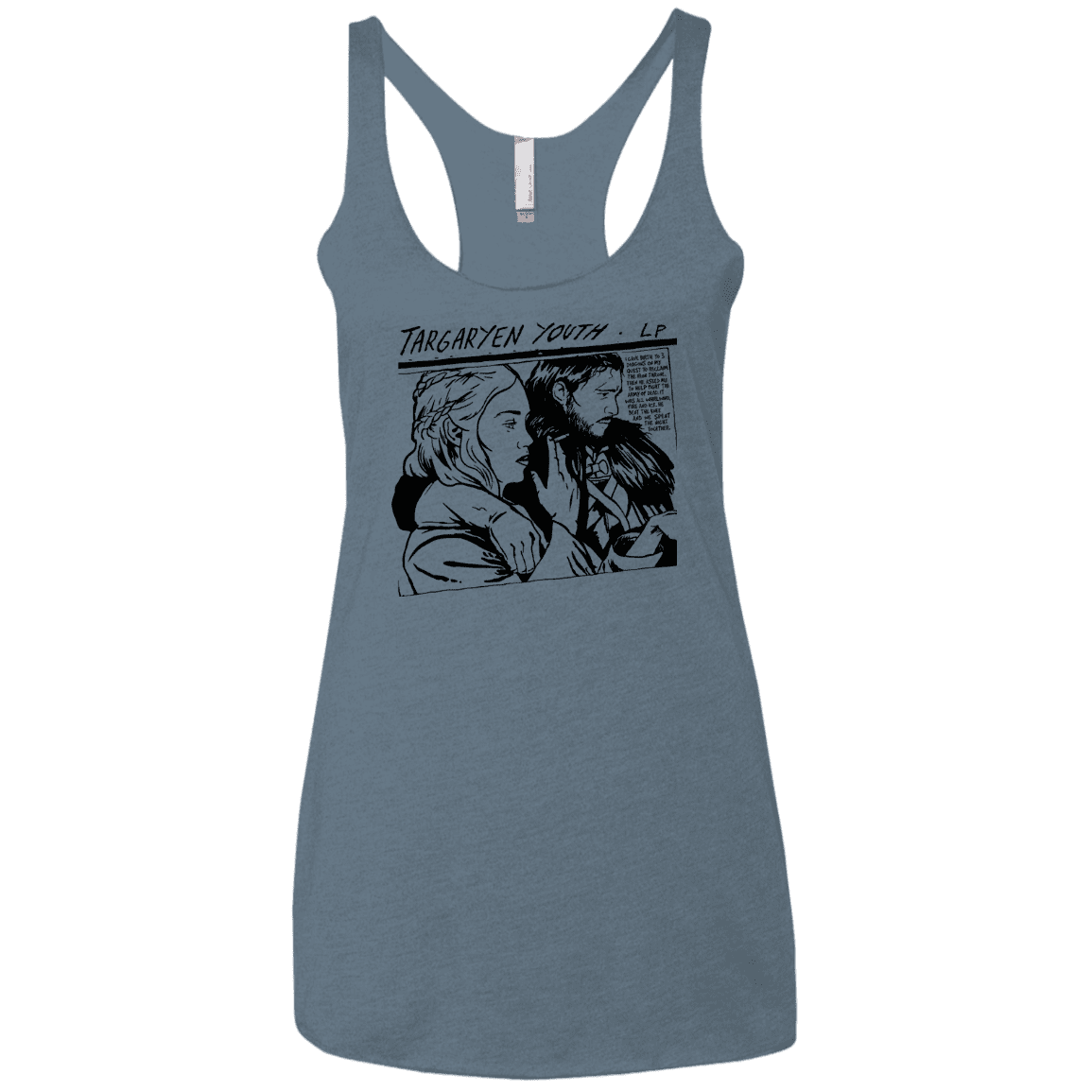 T-Shirts Indigo / X-Small Targaryen Youth Women's Triblend Racerback Tank