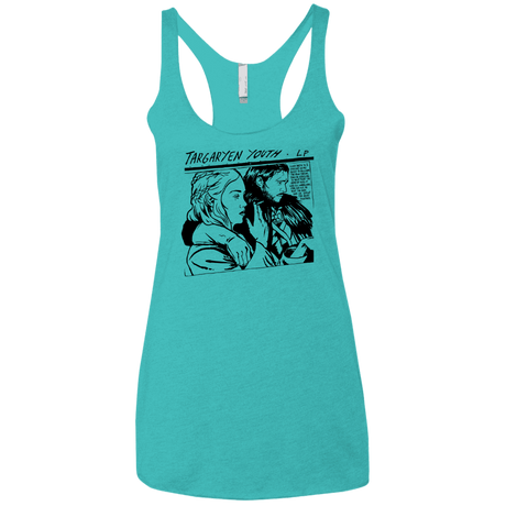 T-Shirts Tahiti Blue / X-Small Targaryen Youth Women's Triblend Racerback Tank