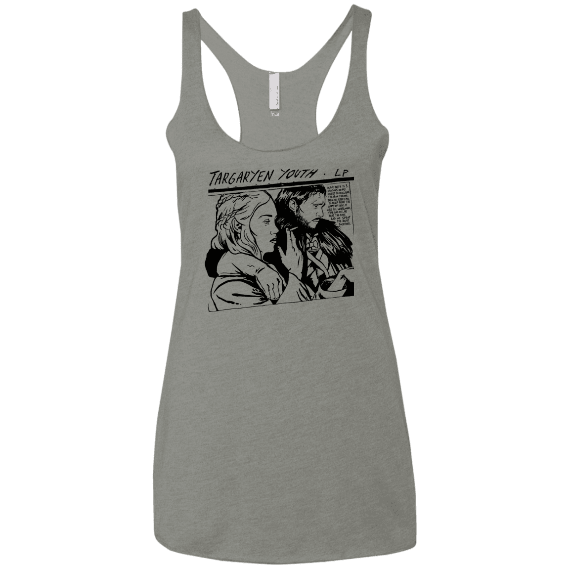 T-Shirts Venetian Grey / X-Small Targaryen Youth Women's Triblend Racerback Tank