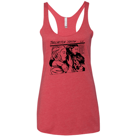 T-Shirts Vintage Red / X-Small Targaryen Youth Women's Triblend Racerback Tank