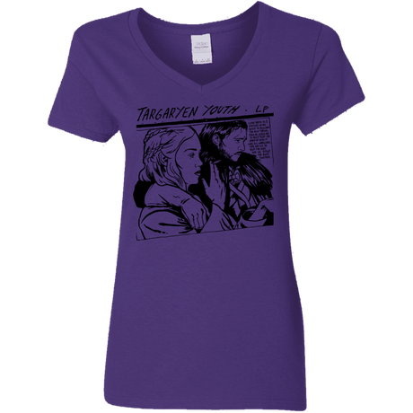 T-Shirts Purple / S Targaryen Youth Women's V-Neck T-Shirt