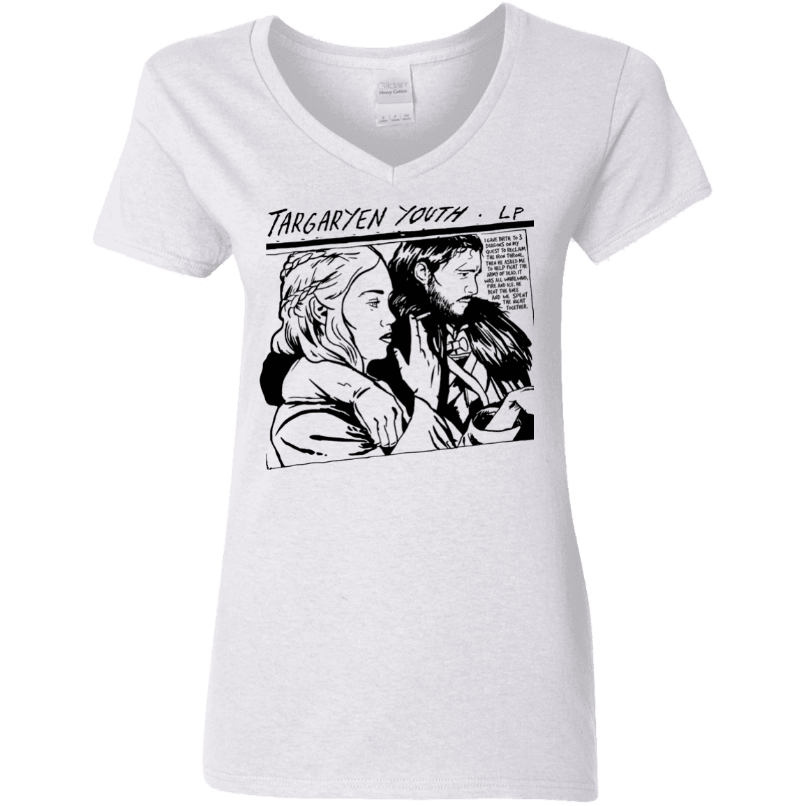 T-Shirts White / S Targaryen Youth Women's V-Neck T-Shirt