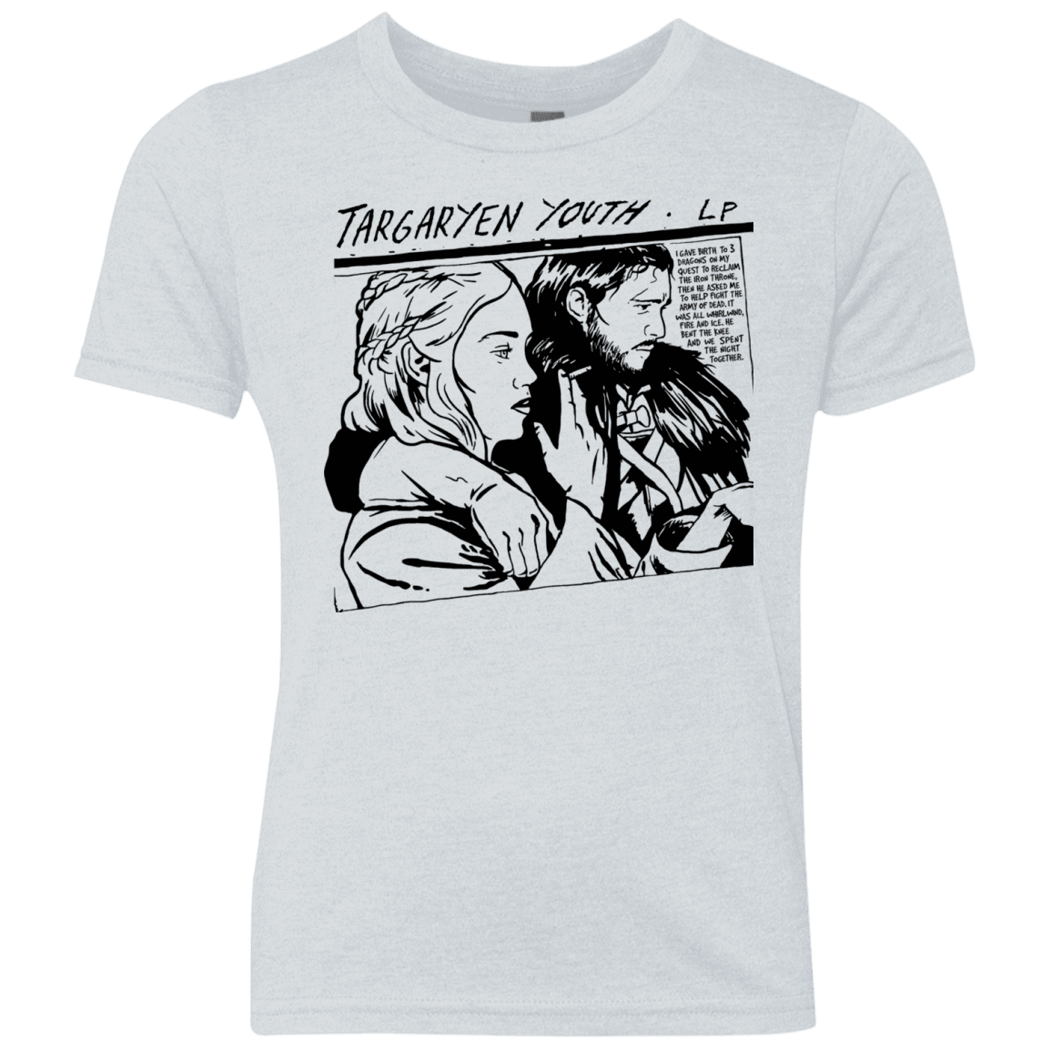 T-Shirts Heather White / YXS Targaryen Youth Youth Triblend T-Shirt