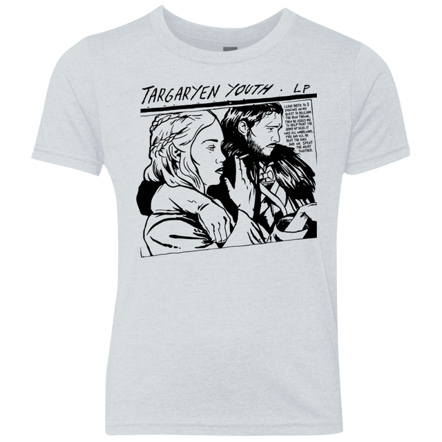 T-Shirts Heather White / YXS Targaryen Youth Youth Triblend T-Shirt