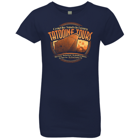 T-Shirts Midnight Navy / YXS Tatooine Tours Girls Premium T-Shirt