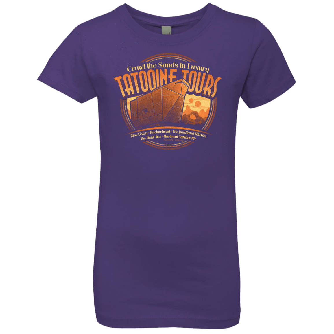 T-Shirts Purple Rush / YXS Tatooine Tours Girls Premium T-Shirt