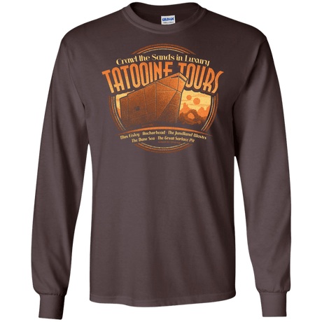 T-Shirts Dark Chocolate / S Tatooine Tours Men's Long Sleeve T-Shirt