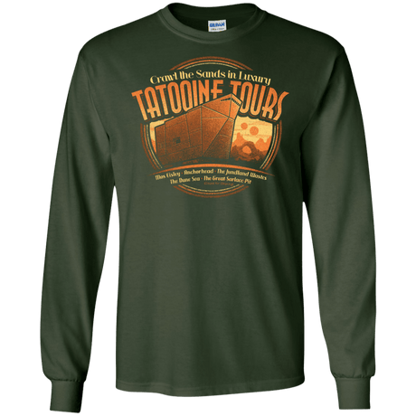 T-Shirts Forest Green / S Tatooine Tours Men's Long Sleeve T-Shirt