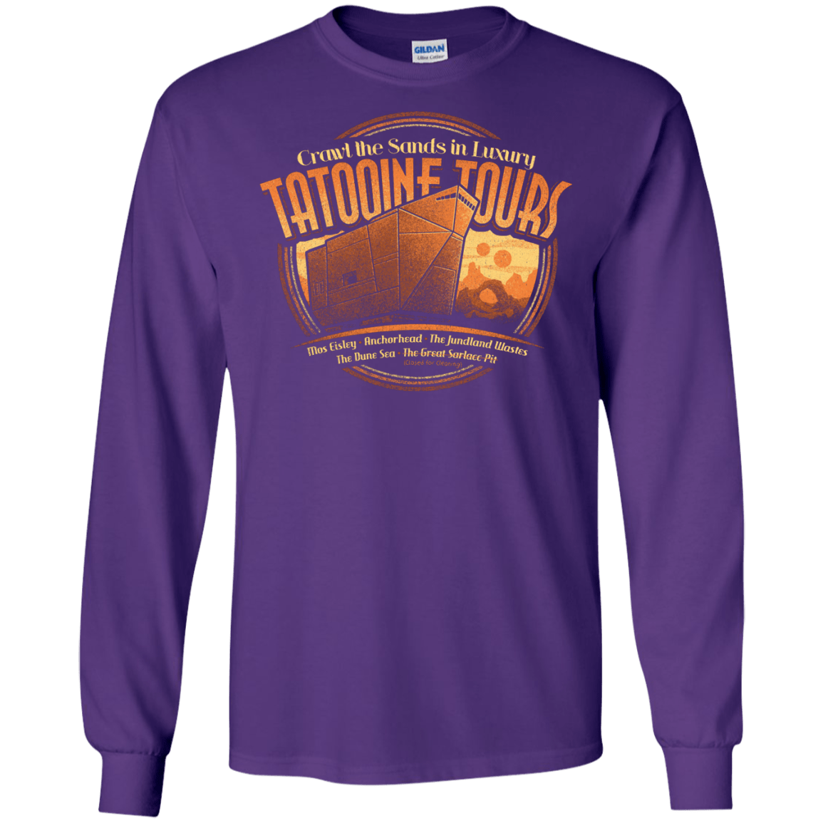 T-Shirts Purple / S Tatooine Tours Men's Long Sleeve T-Shirt