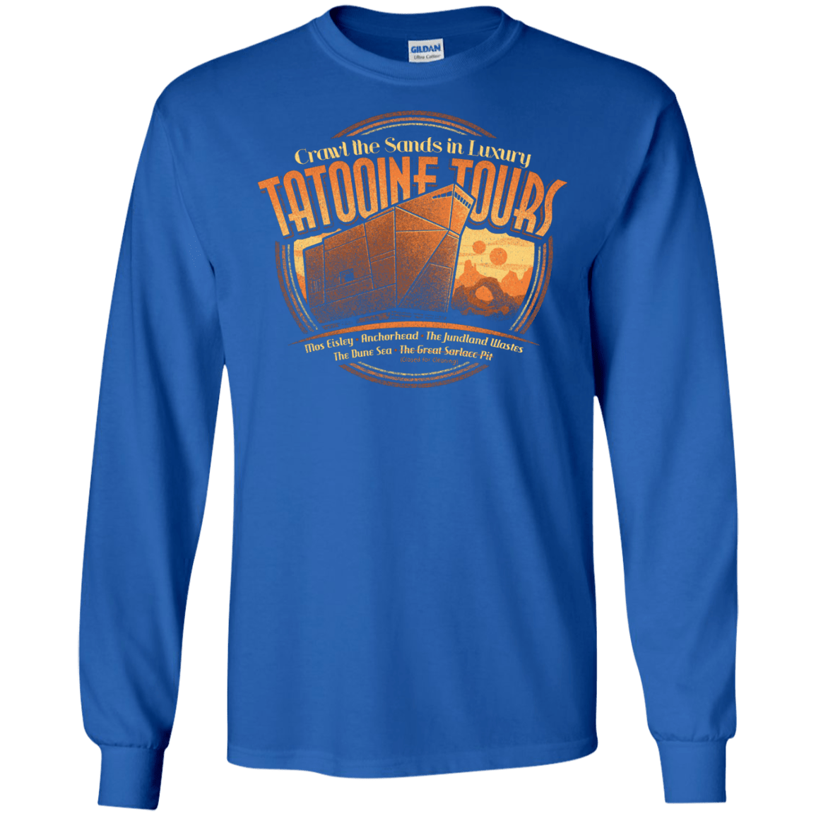 T-Shirts Royal / S Tatooine Tours Men's Long Sleeve T-Shirt