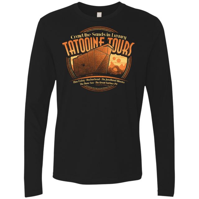 T-Shirts Black / S Tatooine Tours Men's Premium Long Sleeve