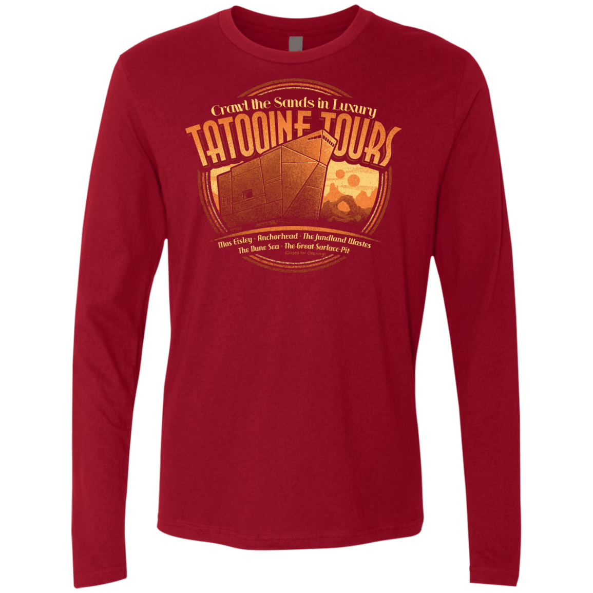 T-Shirts Cardinal / S Tatooine Tours Men's Premium Long Sleeve