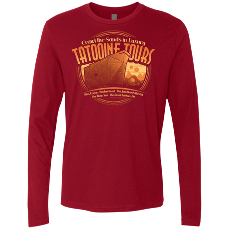 T-Shirts Cardinal / S Tatooine Tours Men's Premium Long Sleeve