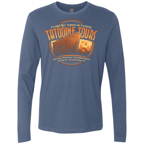 T-Shirts Indigo / S Tatooine Tours Men's Premium Long Sleeve