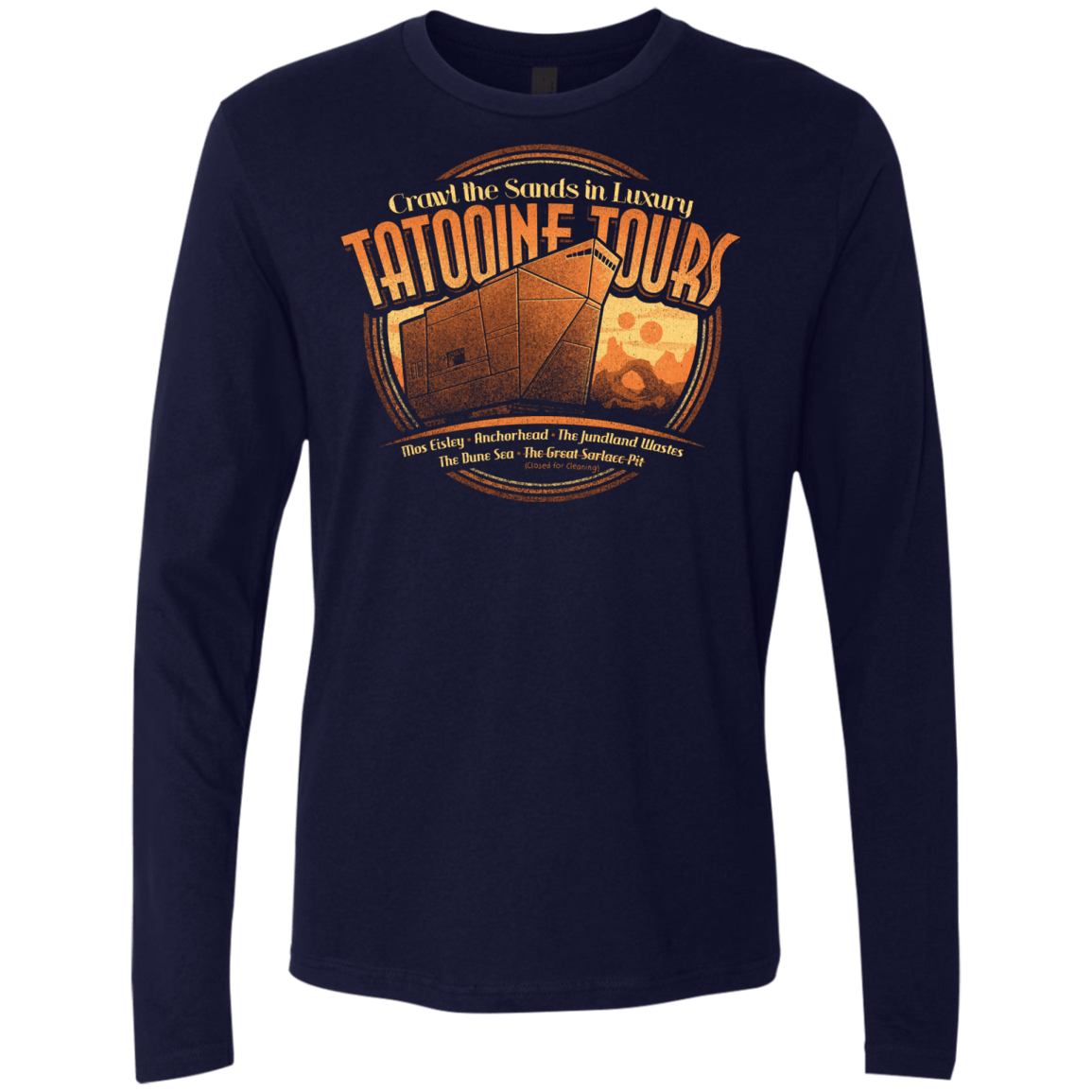 T-Shirts Midnight Navy / S Tatooine Tours Men's Premium Long Sleeve