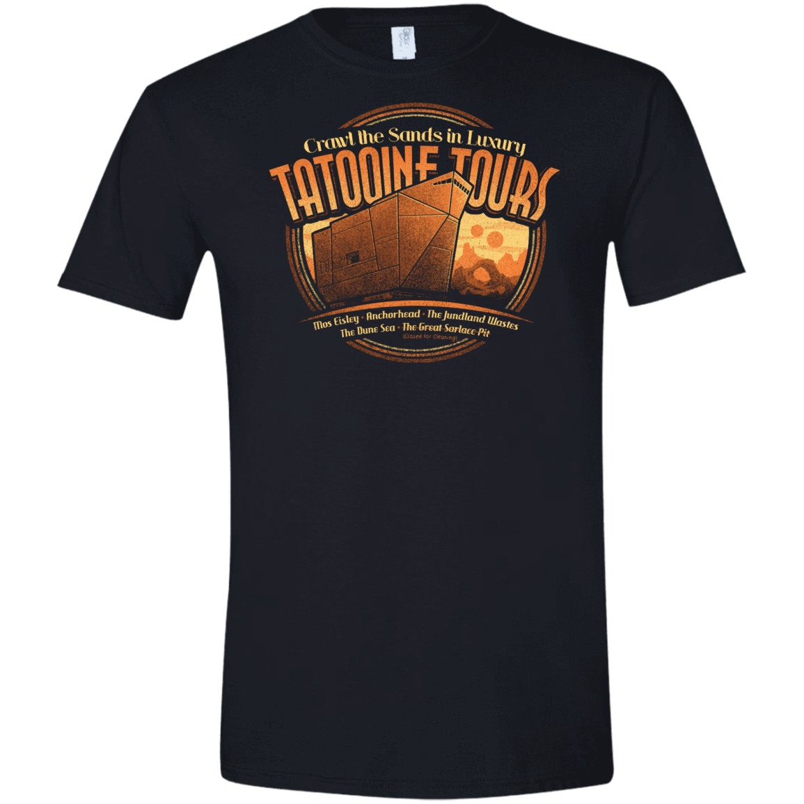 T-Shirts Black / X-Small Tatooine Tours Men's Semi-Fitted Softstyle