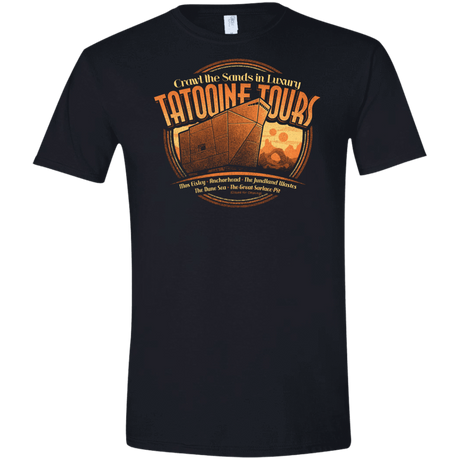 T-Shirts Black / X-Small Tatooine Tours Men's Semi-Fitted Softstyle