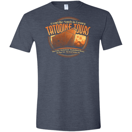 T-Shirts Heather Navy / S Tatooine Tours Men's Semi-Fitted Softstyle