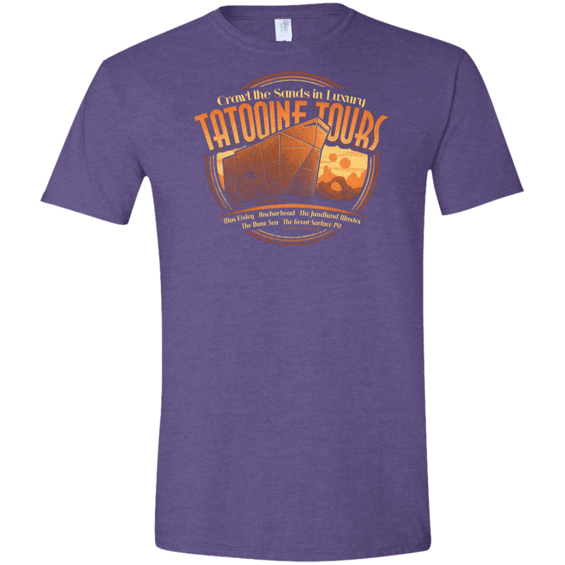 T-Shirts Heather Purple / S Tatooine Tours Men's Semi-Fitted Softstyle