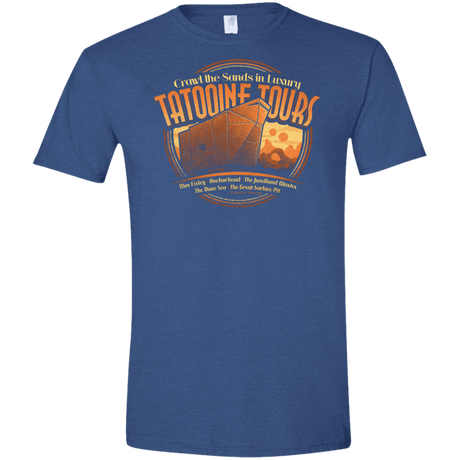 T-Shirts Heather Royal / X-Small Tatooine Tours Men's Semi-Fitted Softstyle