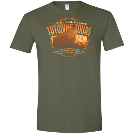 T-Shirts Military Green / S Tatooine Tours Men's Semi-Fitted Softstyle