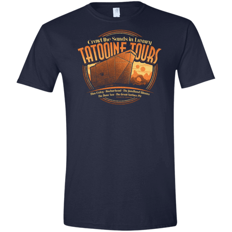 T-Shirts Navy / X-Small Tatooine Tours Men's Semi-Fitted Softstyle