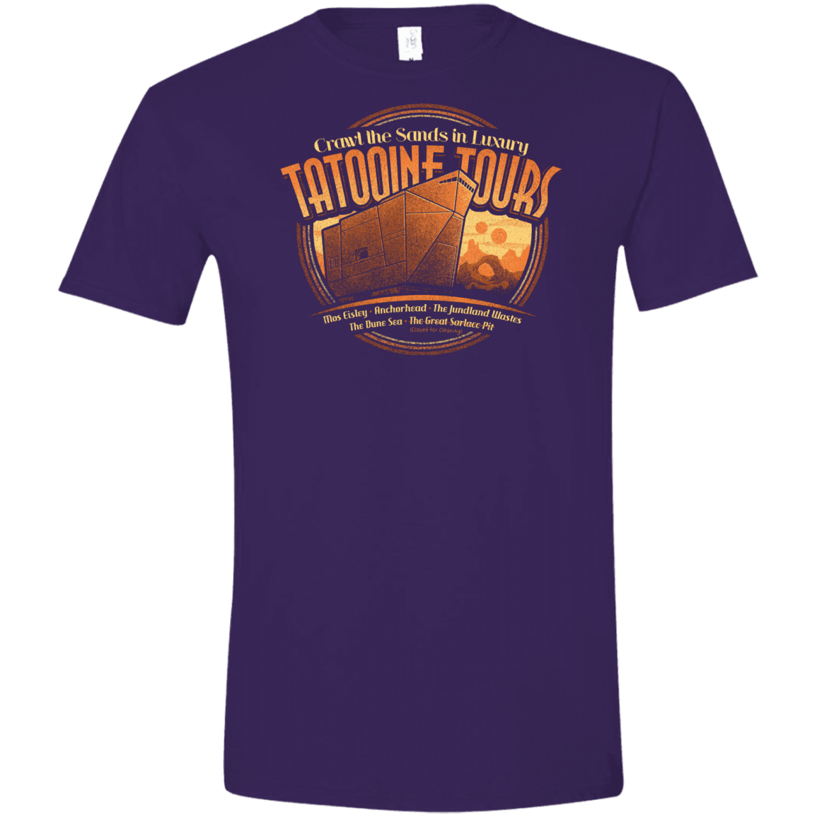 T-Shirts Purple / S Tatooine Tours Men's Semi-Fitted Softstyle