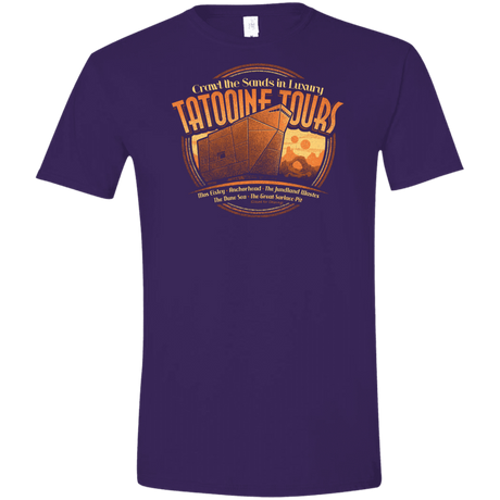 T-Shirts Purple / S Tatooine Tours Men's Semi-Fitted Softstyle