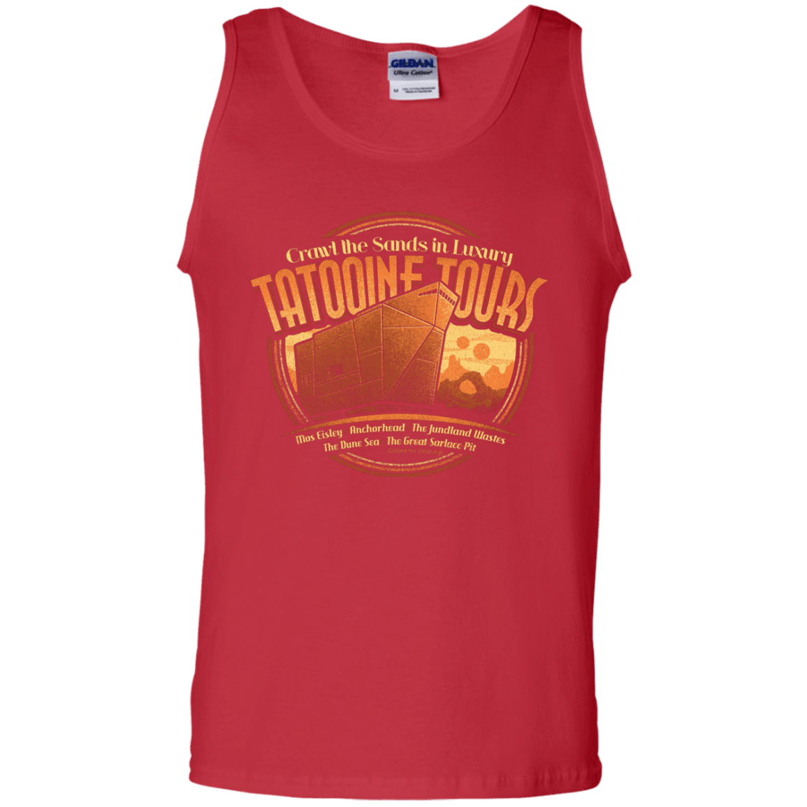 T-Shirts Red / S Tatooine Tours Men's Tank Top