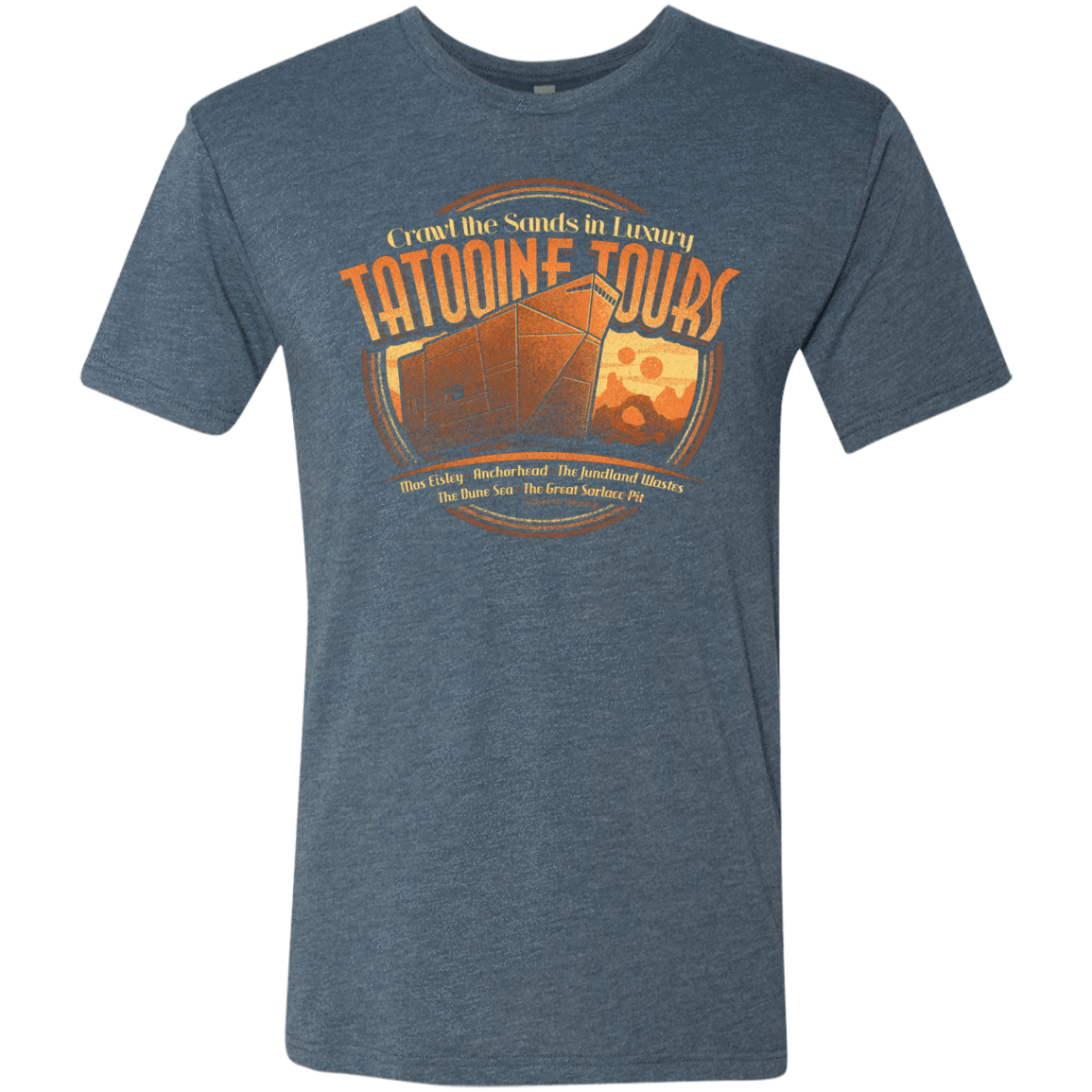 T-Shirts Indigo / S Tatooine Tours Men's Triblend T-Shirt