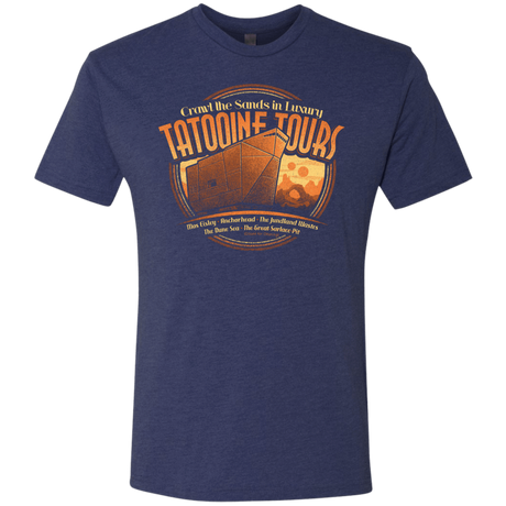 T-Shirts Vintage Navy / S Tatooine Tours Men's Triblend T-Shirt