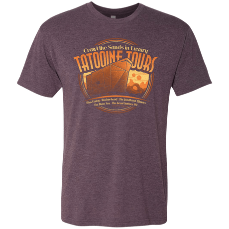 T-Shirts Vintage Purple / S Tatooine Tours Men's Triblend T-Shirt