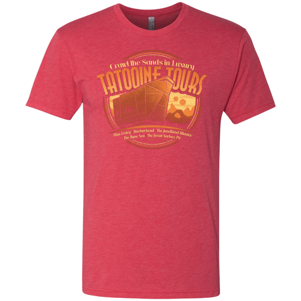 T-Shirts Vintage Red / S Tatooine Tours Men's Triblend T-Shirt