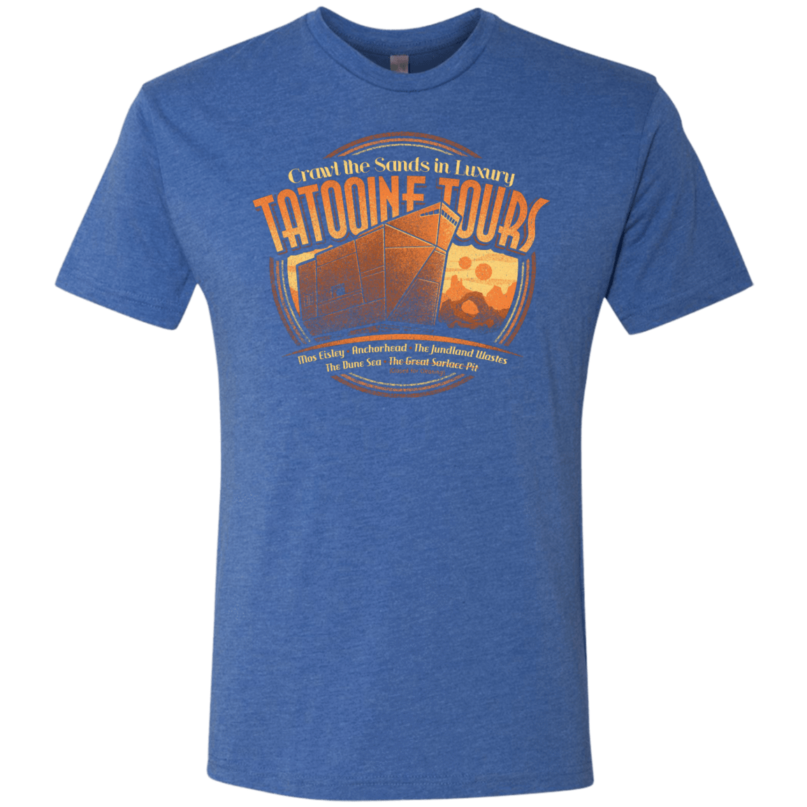 T-Shirts Vintage Royal / S Tatooine Tours Men's Triblend T-Shirt