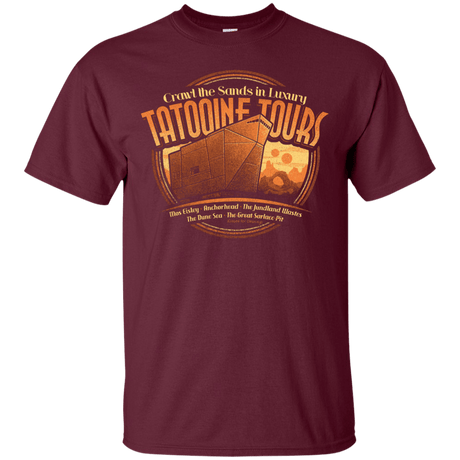 T-Shirts Maroon / S Tatooine Tours T-Shirt