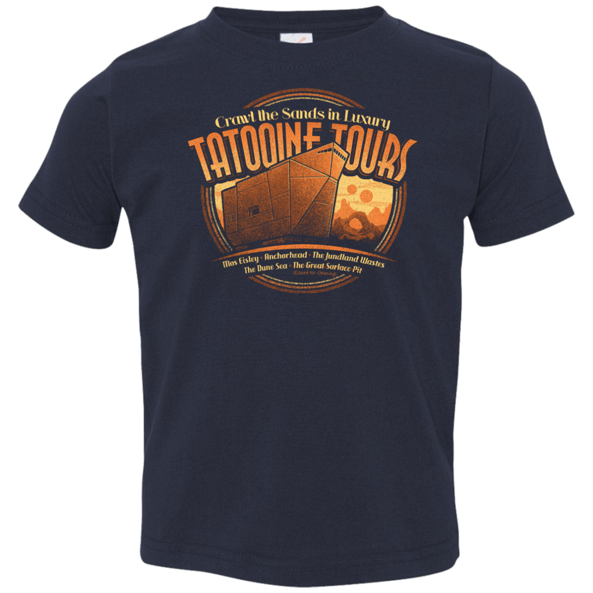 T-Shirts Navy / 2T Tatooine Tours Toddler Premium T-Shirt