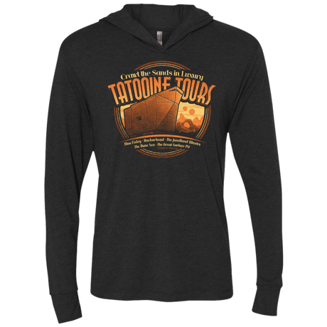 T-Shirts Vintage Black / X-Small Tatooine Tours Triblend Long Sleeve Hoodie Tee