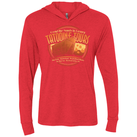 T-Shirts Vintage Red / X-Small Tatooine Tours Triblend Long Sleeve Hoodie Tee