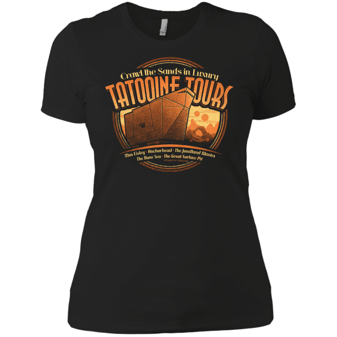 T-Shirts Black / X-Small Tatooine Tours Women's Premium T-Shirt