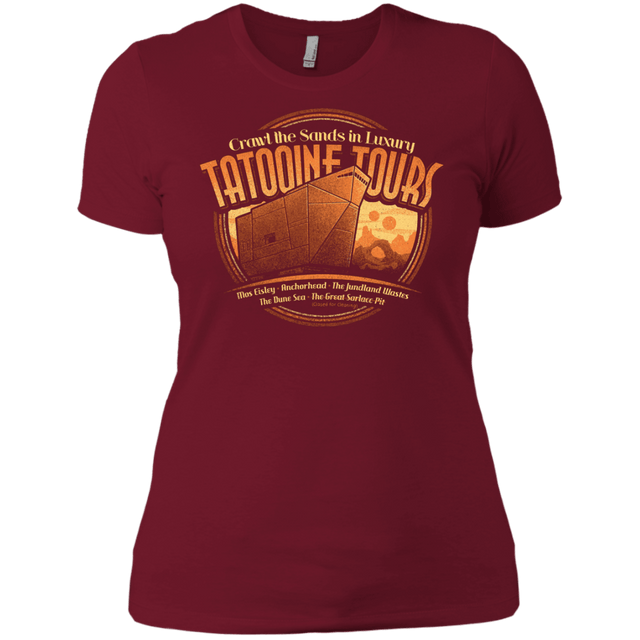 T-Shirts Scarlet / X-Small Tatooine Tours Women's Premium T-Shirt
