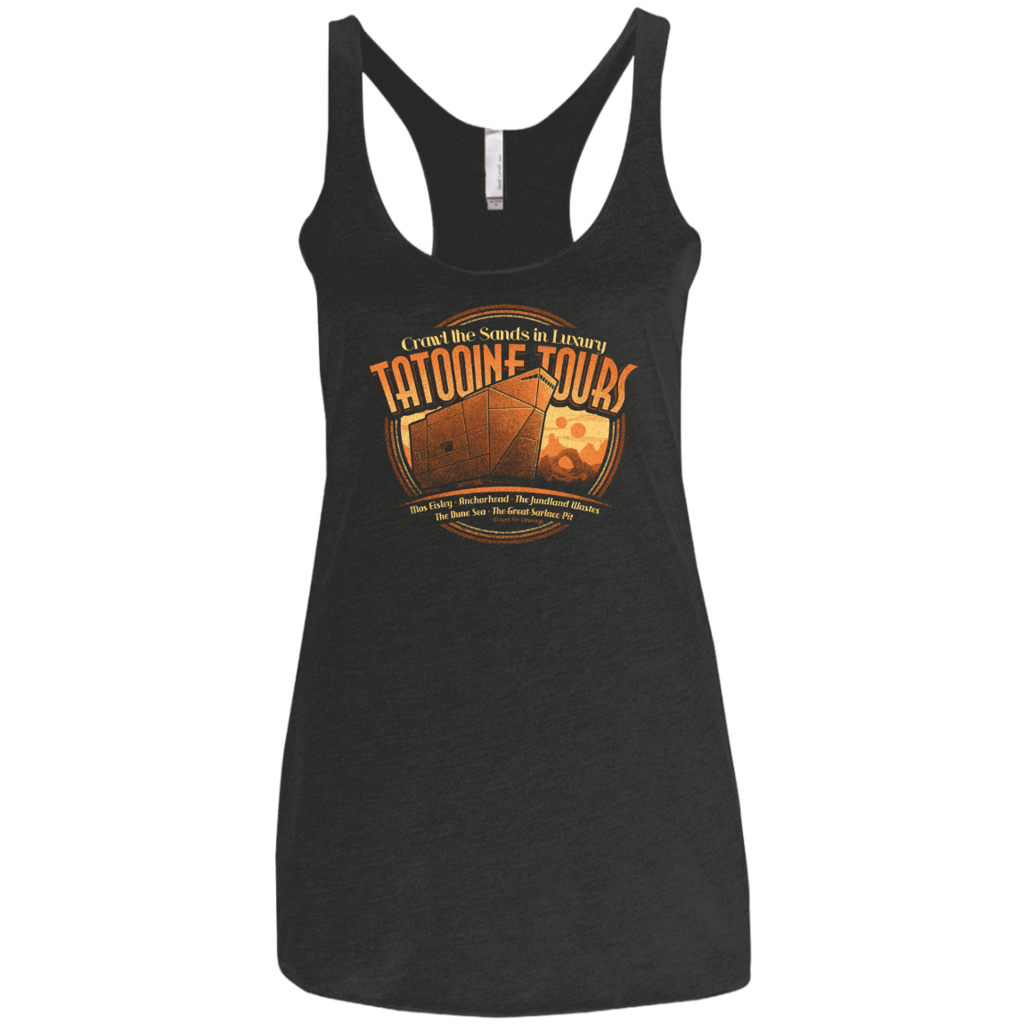 T-Shirts Vintage Black / X-Small Tatooine Tours Women's Triblend Racerback Tank