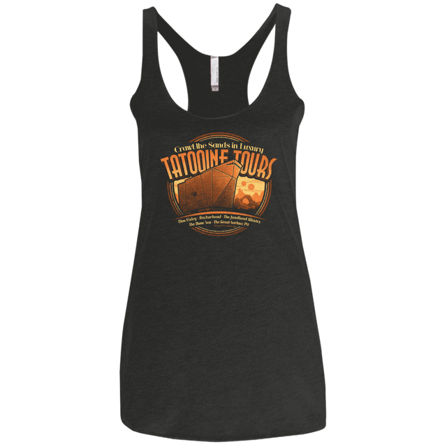 T-Shirts Vintage Black / X-Small Tatooine Tours Women's Triblend Racerback Tank