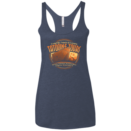 T-Shirts Vintage Navy / X-Small Tatooine Tours Women's Triblend Racerback Tank