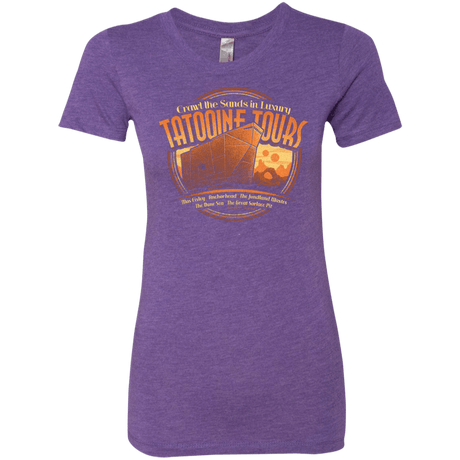 T-Shirts Purple Rush / S Tatooine Tours Women's Triblend T-Shirt