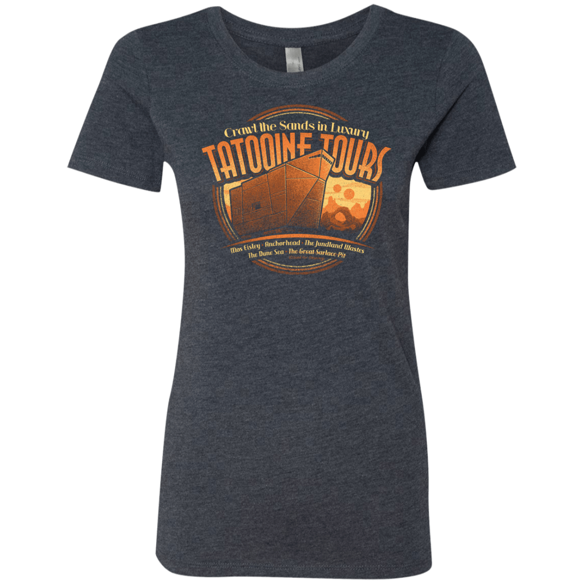 T-Shirts Vintage Navy / S Tatooine Tours Women's Triblend T-Shirt
