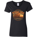 T-Shirts Black / S Tatooine Tours Women's V-Neck T-Shirt