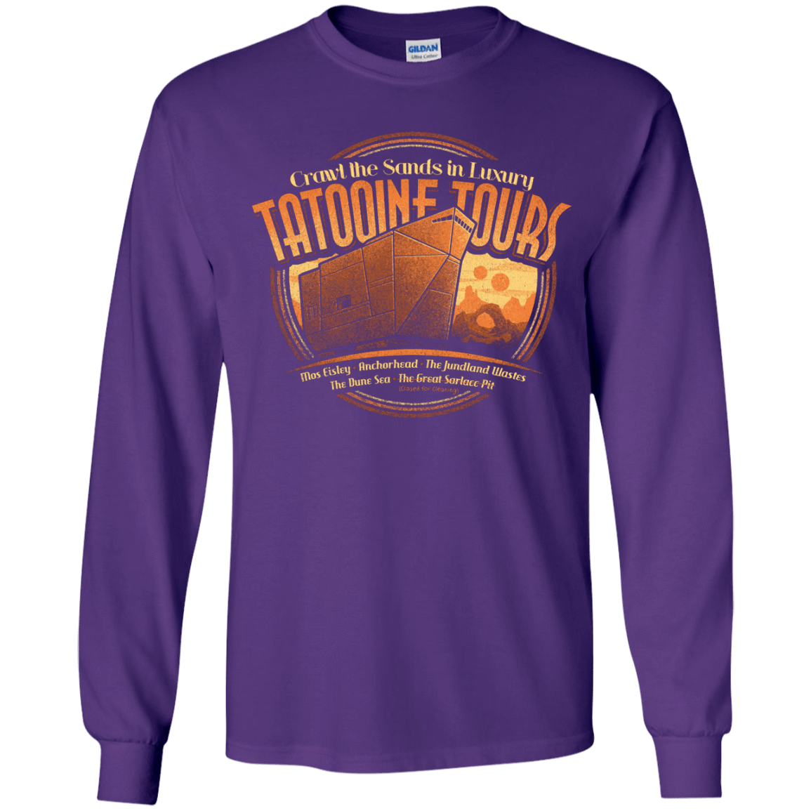 T-Shirts Purple / YS Tatooine Tours Youth Long Sleeve T-Shirt