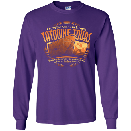 T-Shirts Purple / YS Tatooine Tours Youth Long Sleeve T-Shirt