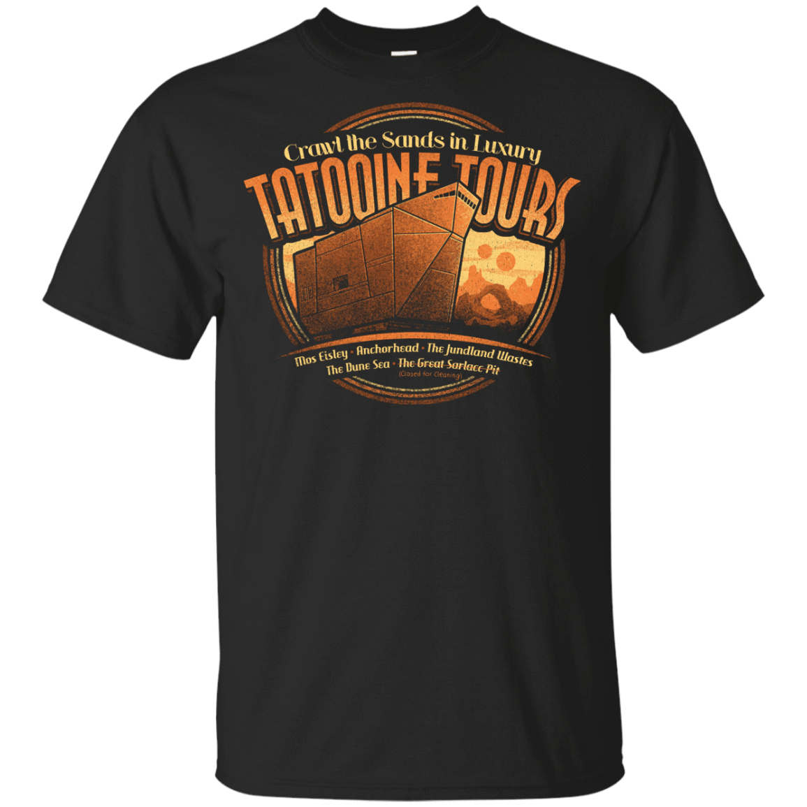 T-Shirts Black / YXS Tatooine Tours Youth T-Shirt