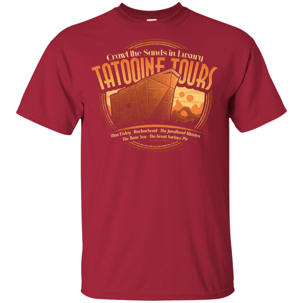 T-Shirts Cardinal / YXS Tatooine Tours Youth T-Shirt